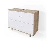 Vicco Mueble bajo Lavabo Ilias, Sonoma/Blanco, 80 x 60.8 cm