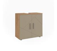 Vicco Mueble bajo Lavabo Irma, Beige, 60 x 59 cm | con recorte para sifón y estante interior para almacenamiento