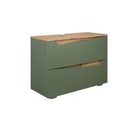 Vicco Mueble bajo Lavabo Marelle, Verde/Artesano, 80 x 57.5 cm