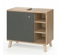 Vicco Mueble bajo Lavabo Senyo, Antracita, 60 x 54 cm, Apto para Montaje en Pared y combinable con Muebles Senyo