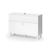 Vicco Mueble bajo Lavabo Sola, Blanco, 100.2 x 72.4 cm con 2 cajones