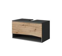 Vicco Mueble bajo Lavabo Willow, Artesano, 80 x 42.8 cm | con cajón, apto para montaje en pared y para diferentes tamaños de baño