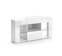 Vicco Mueble bajo para TV Denver, Blanco Alto Brillo, 100 x 50 cm
