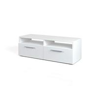 Vicco Mueble bajo para TV Diego, Blanco Alto Brillo, 95 x 38 cm
