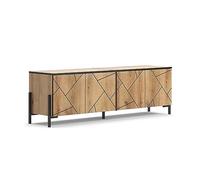 Vicco Mueble bajo para TV Hatto, Roble, 156.8 x 50 cm
