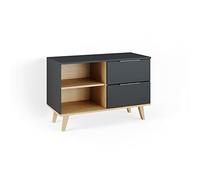 Vicco Mueble bajo para TV Nautica, Antracita, 90 x 61 cm, Apto para Guardar Ropa y Objetos de Uso Diario