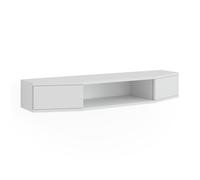 Vicco Mueble bajo para TV Walter, Blanco, 110 x 17.4 cm con 2 Puertas