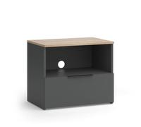 Vicco Mueble bajo para TV Wido, Antracita/Sonoma, 60 x 50 cm