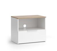Vicco Mueble bajo para TV Wido, Blanco/Sonoma, 60 x 50 cm