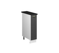 Vicco Mueble de botica Fame-Line, Antracita-Oro Landhaus/Blanco, 20 cm, ET Antracita, para Combinar con Otros módulos de la Serie Fame-Line