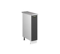 Vicco Mueble de botica Fame-Line, Antracita-Oro Landhaus/Blanco, 20 cm, ET Mármol, para Combinar con Otros módulos de la Serie Fame-Line