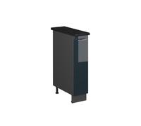 Vicco Mueble de botica Fame-Line, Azul Oscuro Alto Brillo/Antracita, 20 cm, ET Antracita, para Combinar con Otros módulos de la Serie Fame-Line