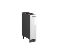 Vicco Mueble de botica Fame-Line, Blanco Alto Brillo/Antracita, 20 cm