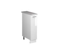 Vicco Mueble de botica Fame-Line, Blanco Alto Brillo/Blanco, 20 cm