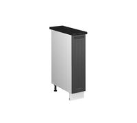 Vicco Mueble de botica Fame-Line, Gris Oscuro/Blanco, 20 cm, ET Antracita, para Combinar con Otros módulos de la Serie Fame-Line