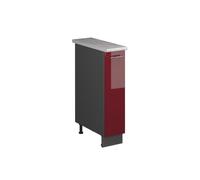 Vicco Mueble de botica Fame-Line Rojo Burdeos Alto Brillo/Antracita 20 cm