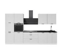 Vicco Mueble de Cocina Fame-Line, Blanco casa de Campo/Blanco, 340 cm