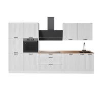 Vicco Mueble de Cocina Fame-Line, Blanco casa de Campo/Blanco, 340 cm