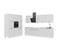 Vicco Mueble de Cocina Fame-Line, Blanco casa de Campo/Blanco, 460 cm