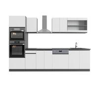 Vicco Mueble de Cocina R-Line, Blanco, 300 cm
