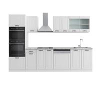 Vicco Mueble de Cocina R-Line, Blanco casa de Campo, 300 cm