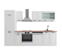 Vicco Mueble de Cocina R-Line, Casa de Campo Blanca/Blanca, 300 cm