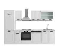 Vicco Mueble de Cocina R-Line, Casa de Campo Blanca/Blanca, 300 cm