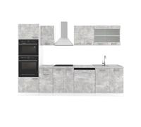 Vicco Mueble de Cocina R-Line, Hormigón, 300 cm
