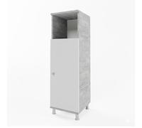 Vicco Mueble Midi Fynn, Hormigón, 30 x 95 cm, para Guardar artículos de baño y Compatible con Fynn