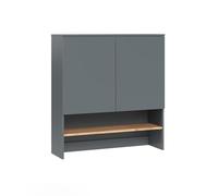 Vicco Mueble para Lavadora Viktor Antracita/Roble Dorado 93.6x100.4 cm | para almacenamiento que ahorra espacio sobre la lavadora