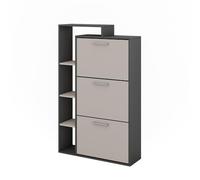 Vicco Mueble zapatero Orlando, Antracita/gris, 80 x 128.3 cm