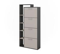 Vicco Mueble zapatero Orlando, Antracita/gris, 80 x 166.1 cm