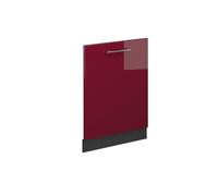 Vicco Panel Frontal del lavavajillas Fame-Line, Rojo Burdeos Alto Brillo, 60 cm sin encimera