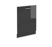 Vicco Panel Frontal del lavavajillas R-Line, Antracita Alto Brillo, 60 cm | Para lavavajillas totalmente integrado 60 cm · Sin encimera · A juego con el frente de cocina · Libremente combinable