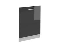 Vicco Panel Frontal del lavavajillas R-Line, Antracita Alto Brillo, 60 cm sin encimera, para combinación Libre Dentro de Sistemas de Cocina modulares