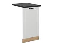 Vicco Panel Frontal del lavavajillas R-Line, Blanco casa de Campo, 45 cm, ET Antracita