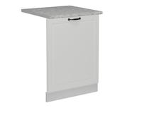 Vicco Panel Frontal del lavavajillas R-Line, Blanco casa de Campo, 60 cm, ET Mármol