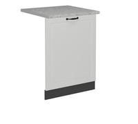Vicco Panel Frontal del lavavajillas R-Line, Blanco casa de Campo, 60 cm, ET Mármol
