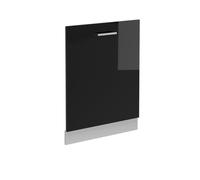 Vicco Panel Frontal del lavavajillas R-Line, Negro Brillo Intenso, 60 cm | Para lavavajillas totalmente integrado 60 cm · Sin encimera · A juego con el frente de cocina · Libremente combinable
