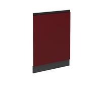 Vicco Panel Frontal del lavavajillas R-Line, Rojo, 60 cm J-Shape sin encimera, para combinación Libre Dentro de Sistemas de Cocina modulares