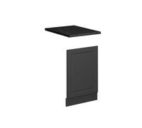 Vicco Panel Frontal Fame-Line, Antracita-Oro Landhaus/Antracita, 45 cm | Frente de MDF · Encimera in juego con el frente de cocina · Tiradores de metal · Fácil integración