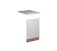Vicco Panel Frontal Fame-Line, Blanco casa de Campo/Roble Dorado, 45 cm | Frente de MDF · Encimera in juego con el frente de cocina · Tiradores de metal · Fácil integración