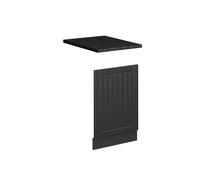 Vicco Panel Frontal Fame-Line, Gris Oscuro, 45 cm | Frente de MDF · Encimera in juego con el frente de cocina · Tiradores de metal · Fácil integración