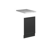 Vicco Panel Frontal Fame-Line, Gris Oscuro, 45 cm | Frente de MDF · Encimera in juego con el frente de cocina · Tiradores de metal · Fácil integración