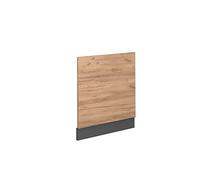 Vicco Panel Frontal Fame-Line, Roble Dorado, 60 cm | Para lavavajillas semiintegrado 60 cm · Sin encimera · A juego con el frente de cocina · Libremente combinable
