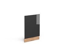 Vicco Panel Frontal R-Line, Antracita Alto Brillo, 45 cm | Para lavavajillas semiintegrado 45 cm · Sin encimera · A juego con el frente de cocina · Libremente combinable