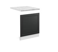 Vicco Panel Frontal R-Line, Antracita casa de Campo, 60 cm, ET Mármol, para combinación Libre Dentro de Sistemas de Cocina modulares