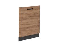 Vicco Panel Frontal R-Line, Roble Dorado, 60 cm | Para lavavajillas totalmente integrado 60 cm · Sin encimera · A juego con el frente de cocina · Libremente combinable