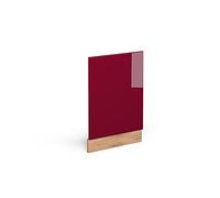 Vicco Panel Frontal R-Line, Rojo, 45 cm | Para lavavajillas semiintegrado 45 cm · Sin encimera · A juego con el frente de cocina · Libremente combinable