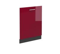 Vicco Panel Frontal R-Line, Rojo de Alto Brillo, 60 cm sin encimera, para combinación Libre Dentro de Sistemas de Cocina modulares